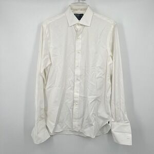 Ralph Lauren Polo Mens Button Up Regent Regular Fit Long Sleeve White 16.5/42